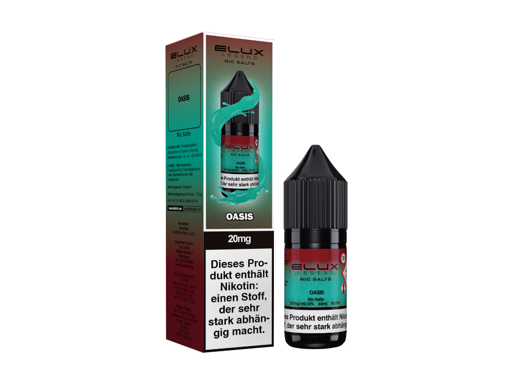 Elux - Oasis - 10ml Fertigliquid (Nikotinsalz)