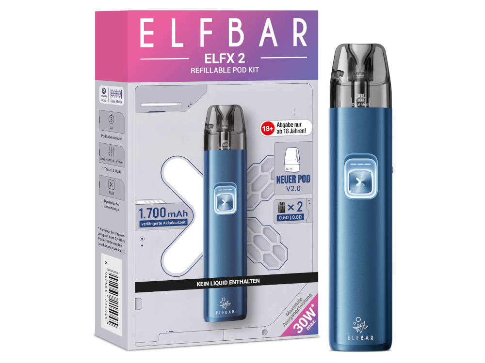 Elfbar - Elfx 2 - E-Zigaretten Set