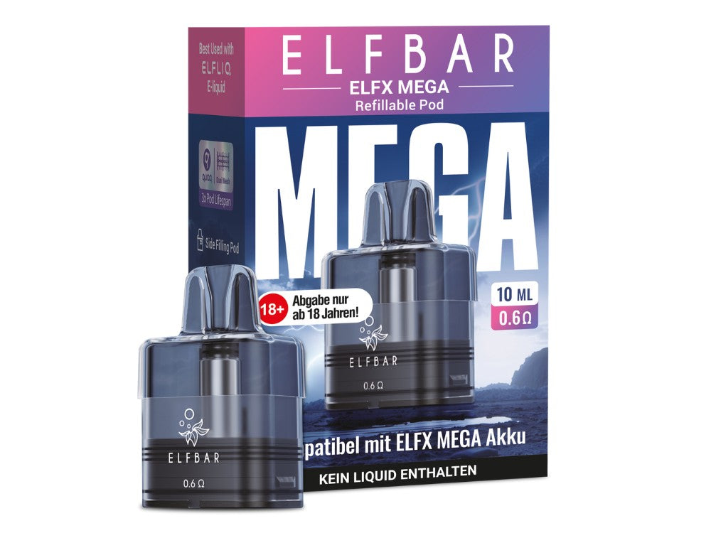 Elfbar - Elfx Mega - 5ml/10ml Pod mit Head