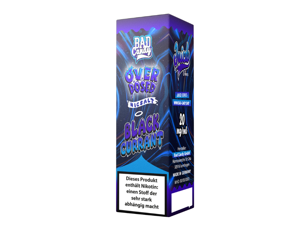Bad Candy Liquids - Juicd - Blackcurrant - 10ml Fertigliquid (Nikotinsalz)