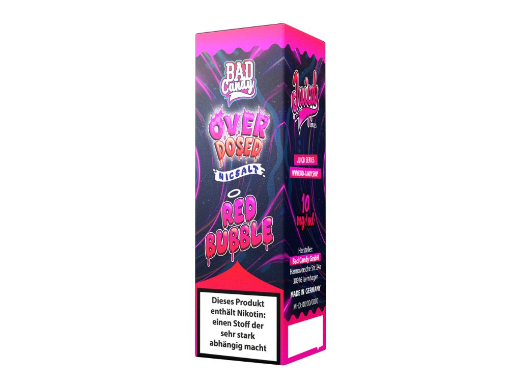 Bad Candy Liquids - Juicd - Red Bubble - 10ml Fertigliquid (Nikotinsalz)