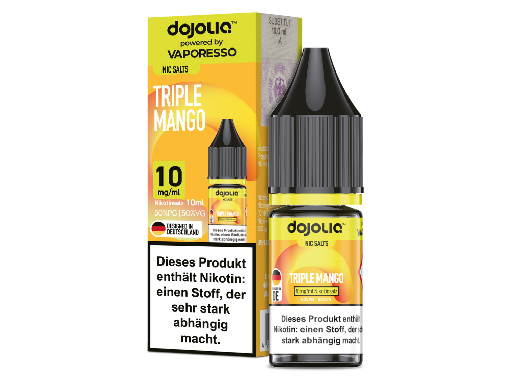 Dojoliq - Triple Mango - 10ml Fertigliquid (Nikotinsalz)