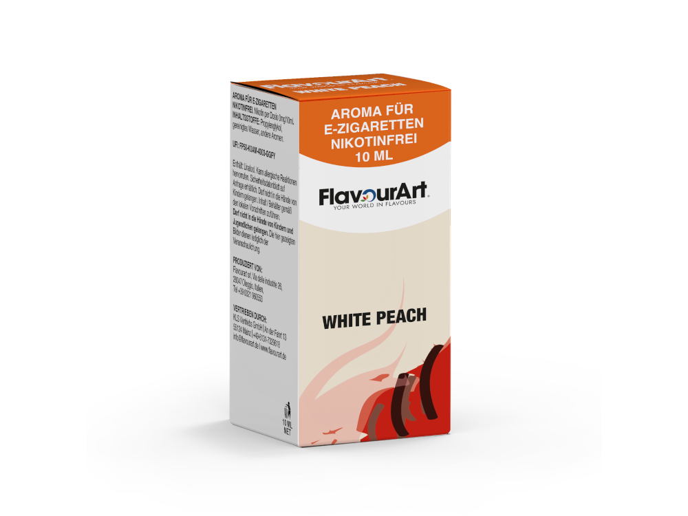 FlavourArt - White Peach - Konzentrat Aroma 10ml (10ml Flasche)