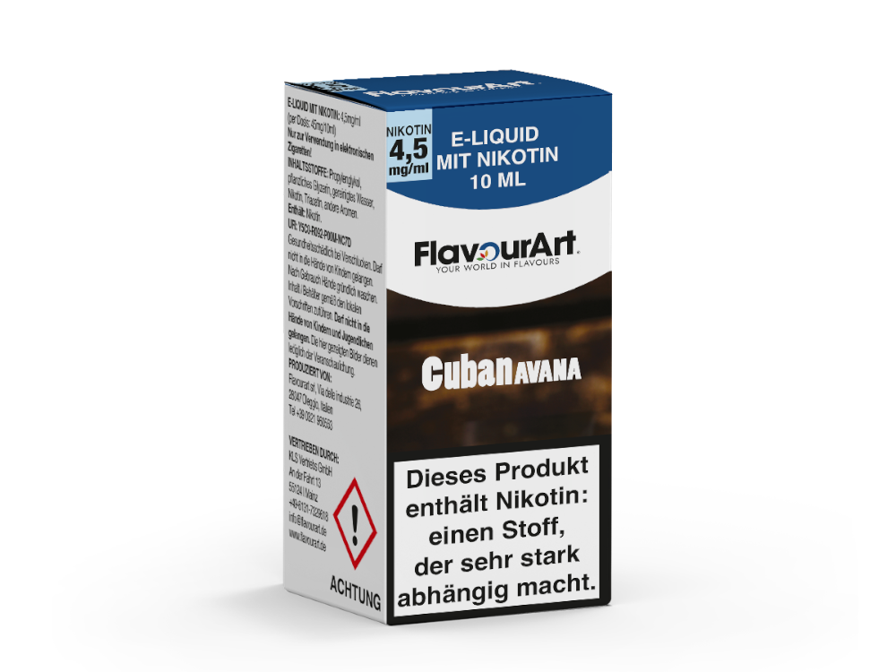 FlavourArt - Cuban Avana - 10ml Fertigliquid (Nikotin)