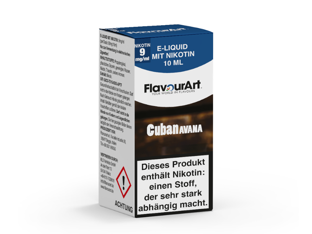 FlavourArt - Cuban Avana - 10ml Fertigliquid (Nikotin)