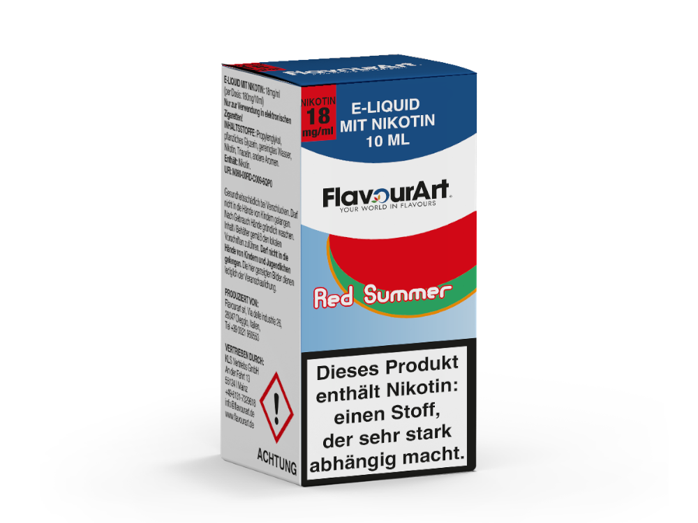FlavourArt - Red Summer - 10ml Fertigliquid (Nikotin)