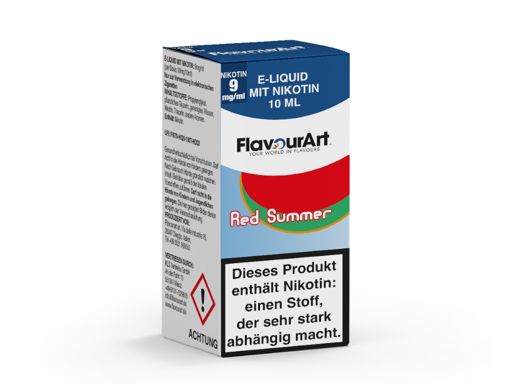 FlavourArt - Red Summer - 10ml Fertigliquid (Nikotin)