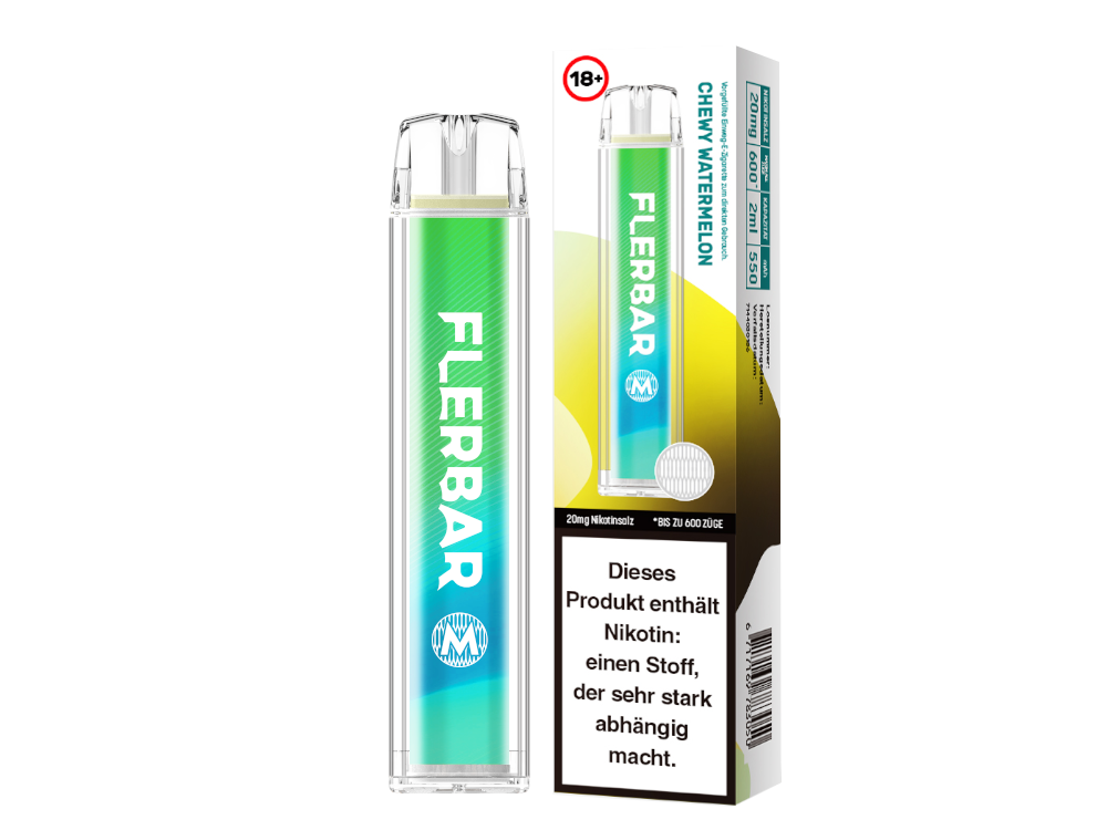 Flerbar - M - Einweg E-Zigarette (Nikotin) - Apple Ice 1er Packung 20 mg/ml- Vapes4you