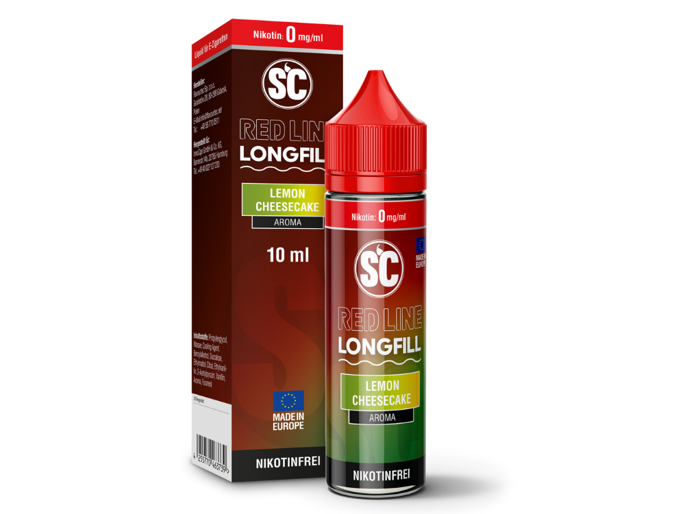 SC - Red Line - Lemon Cheesecake - Longfill Aroma 10ml (60ml Flasche)