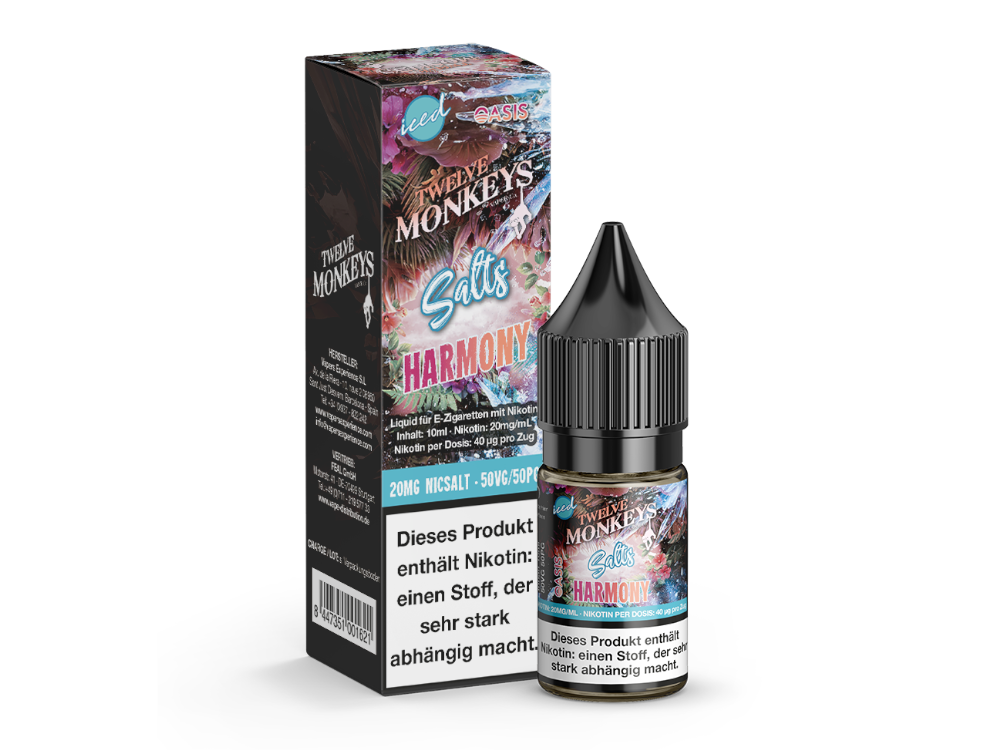 Twelve Monkeys - Iced - Harmony - 10ml Fertigliquid (Nikotinsalz)