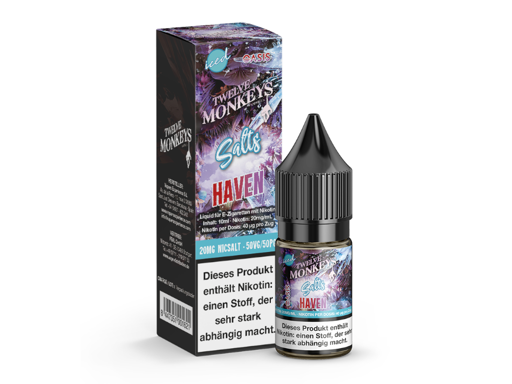 Twelve Monkeys - Iced - Haven - 10ml Fertigliquid (Nikotinsalz)