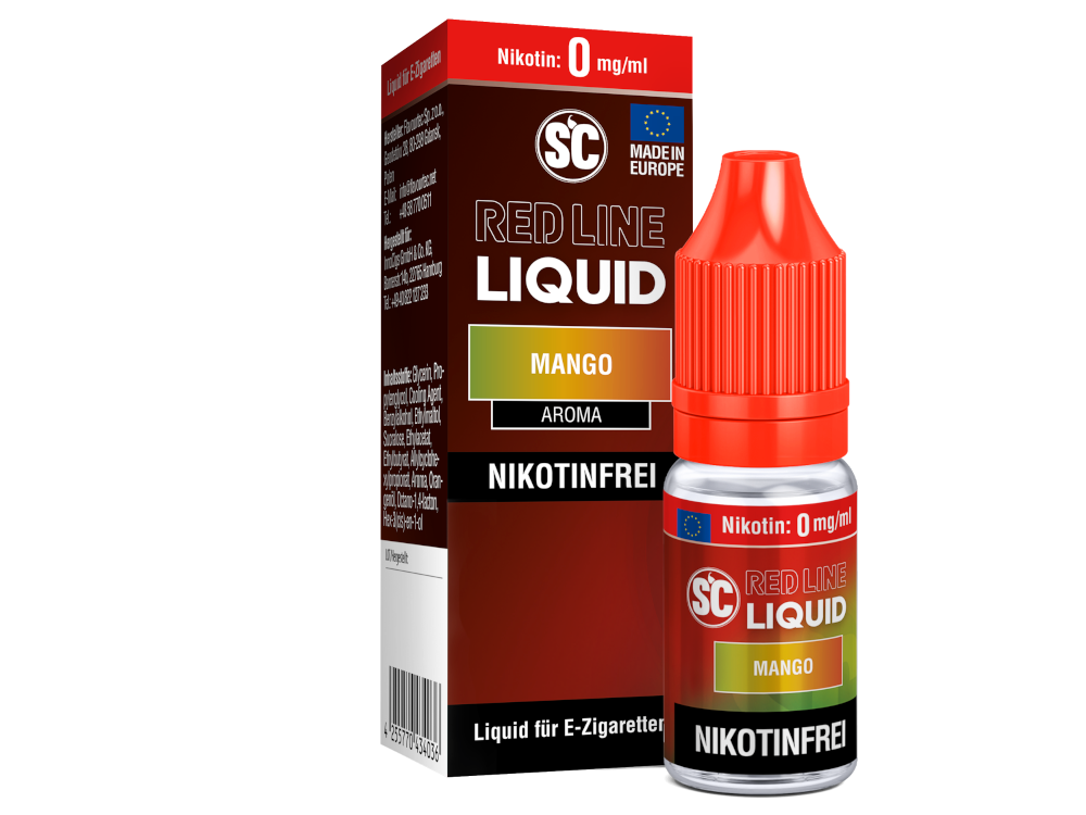 SC - Red Line - Mango - 10ml Fertigliquid (Nikotinfrei/Nikotinsalz)