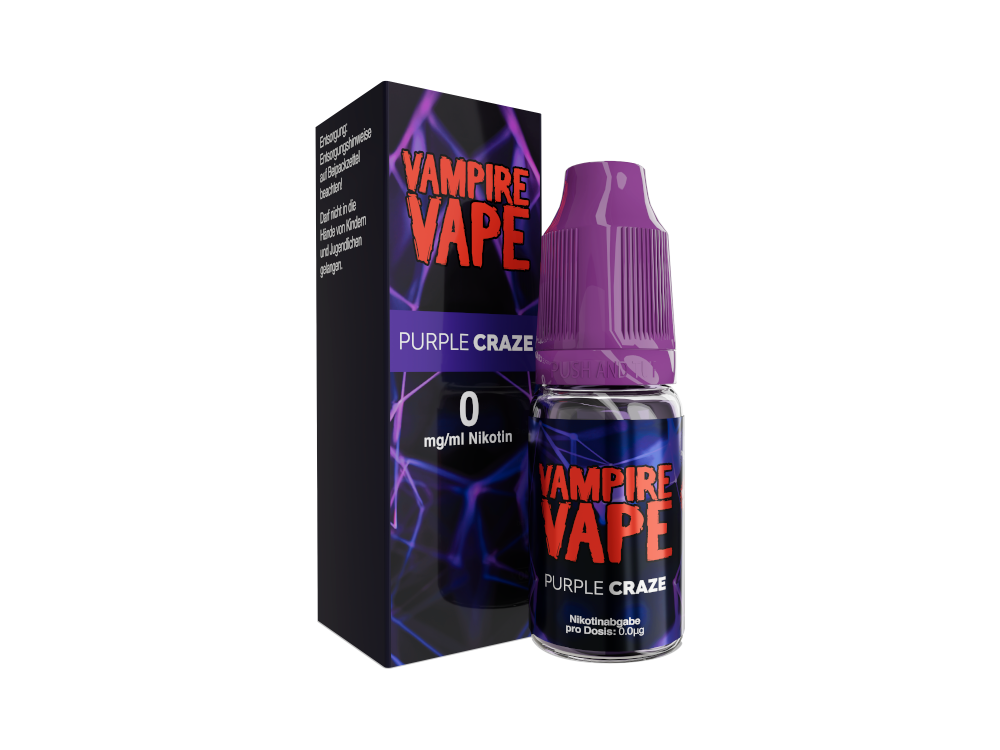 Vampire Vape - Purple Craze - 10ml Fertigliquid (Nikotinfrei/Nikotin)