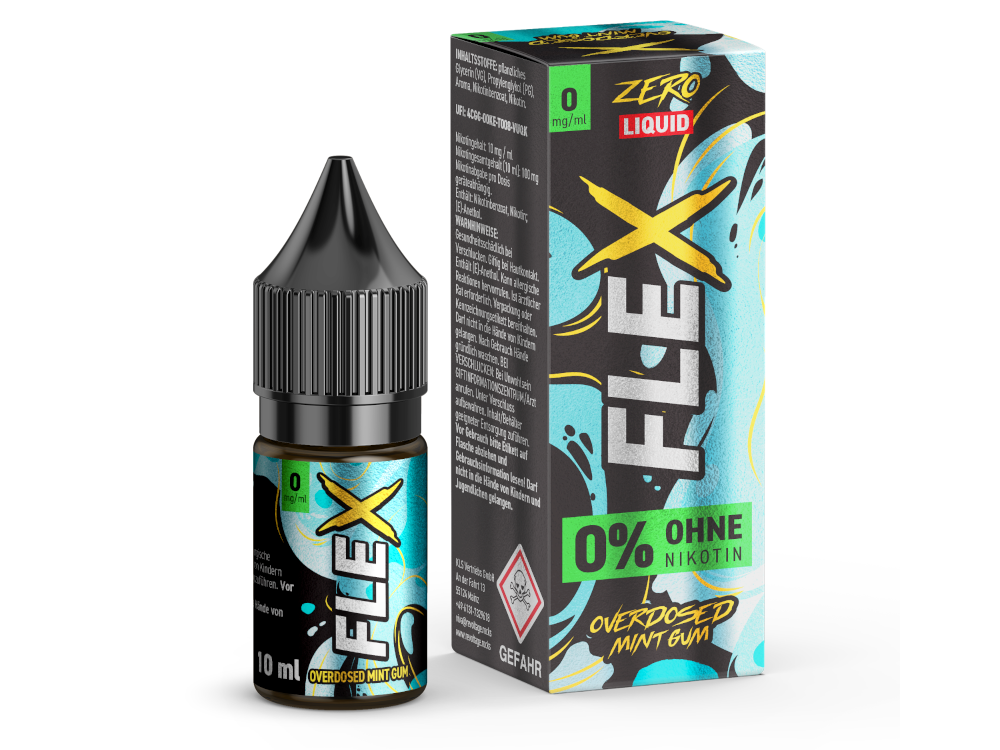 Revoltage - FLEX - Mint Gum - 10ml Fertigliquid (Nikotinfrei/Nikotinsalz)