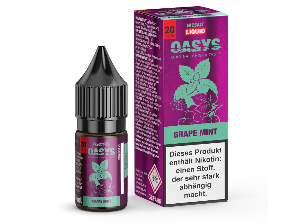 Revoltage OASYS - Grape Mint - 10ml Fertigliquid (Hybrid Nikotinsalz)