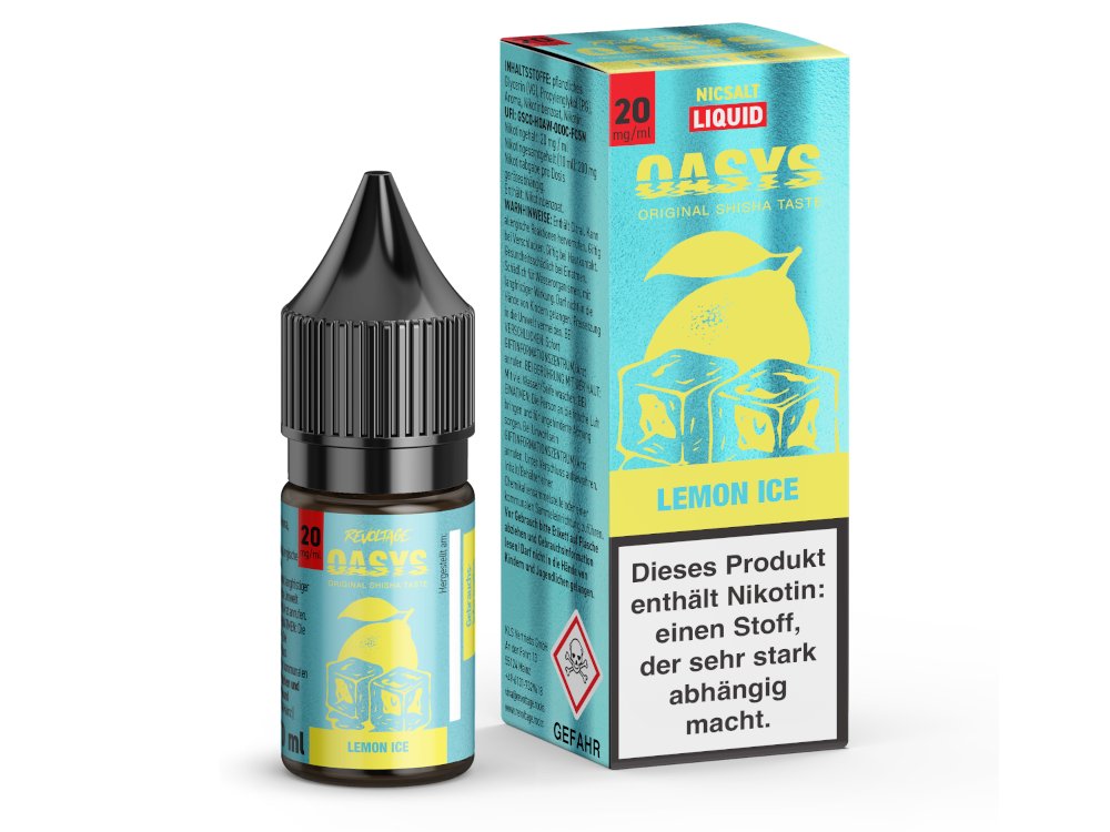Revoltage OASYS - Lemon Ice - 10ml Fertigliquid (Hybrid Nikotinsalz)