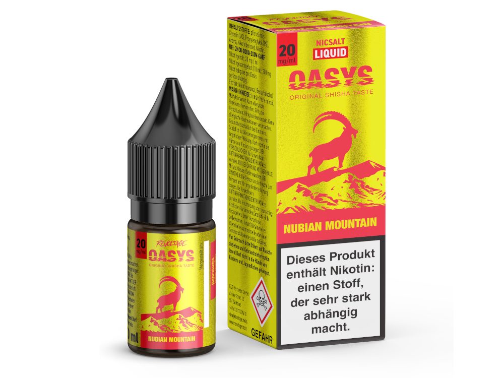 Revoltage OASYS - Nubian Mountain - 10ml Fertigliquid (Hybrid Nikotinsalz)