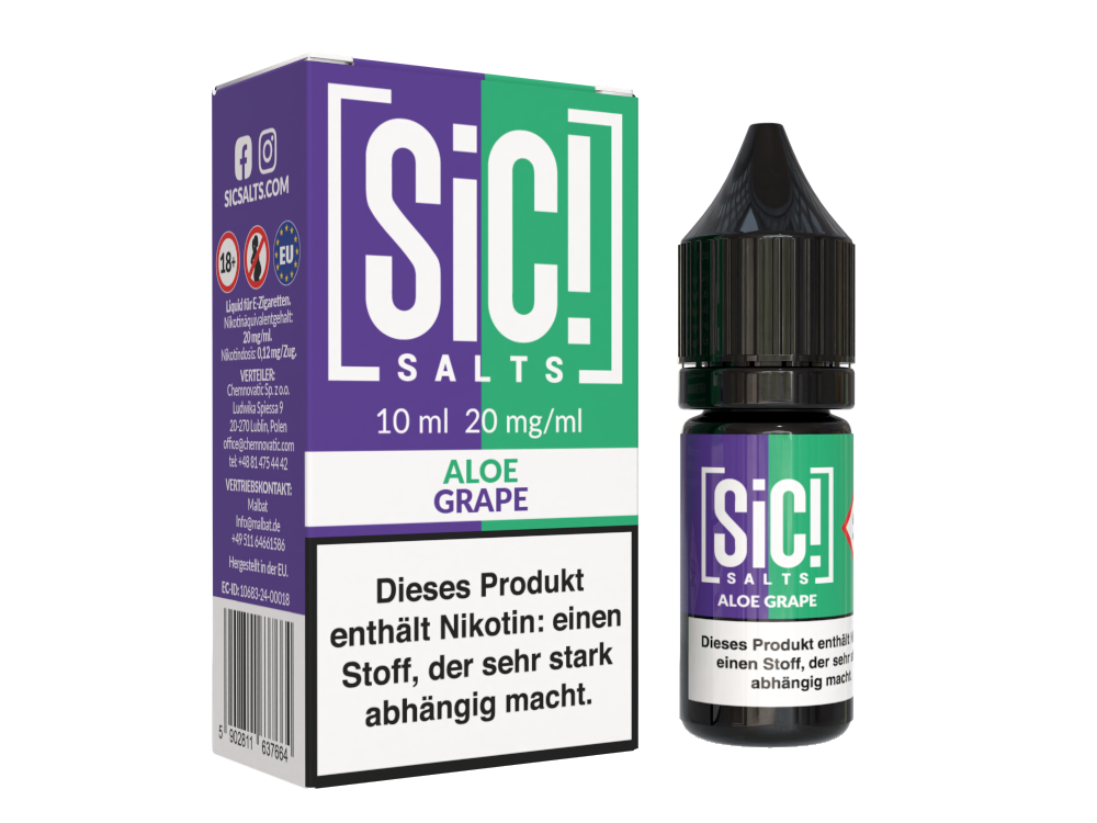 SiC! Salts - Aloe Grape - 10ml Fertigliquid (Nikotinsalz)