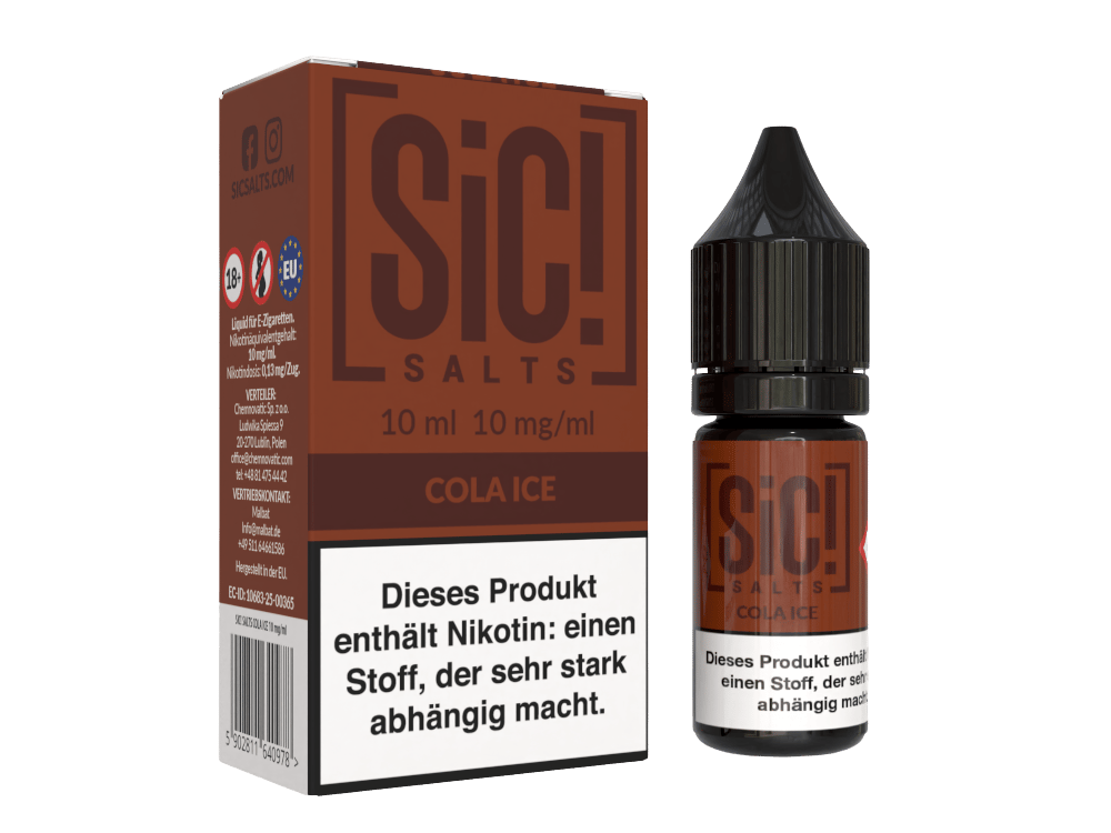 SiC! Salts - Cola Ice - 10ml Fertigliquid (Nikotinsalz)