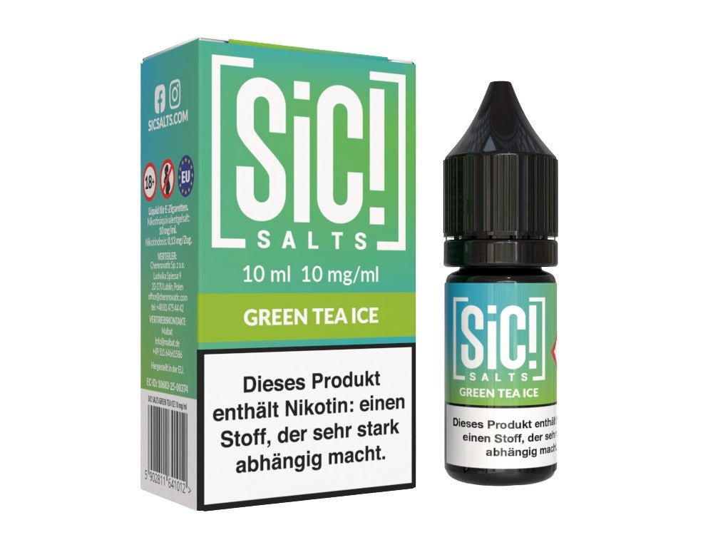 SiC! Salts - Green Tea Ice - 10ml Fertigliquid (Nikotinsalz)
