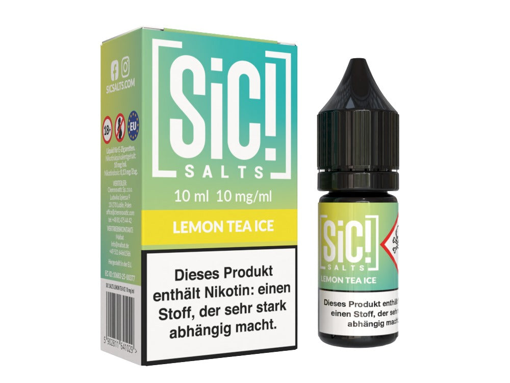 SiC! Salts - Lemon Tea Ice - 10ml Fertigliquid (Nikotinsalz)