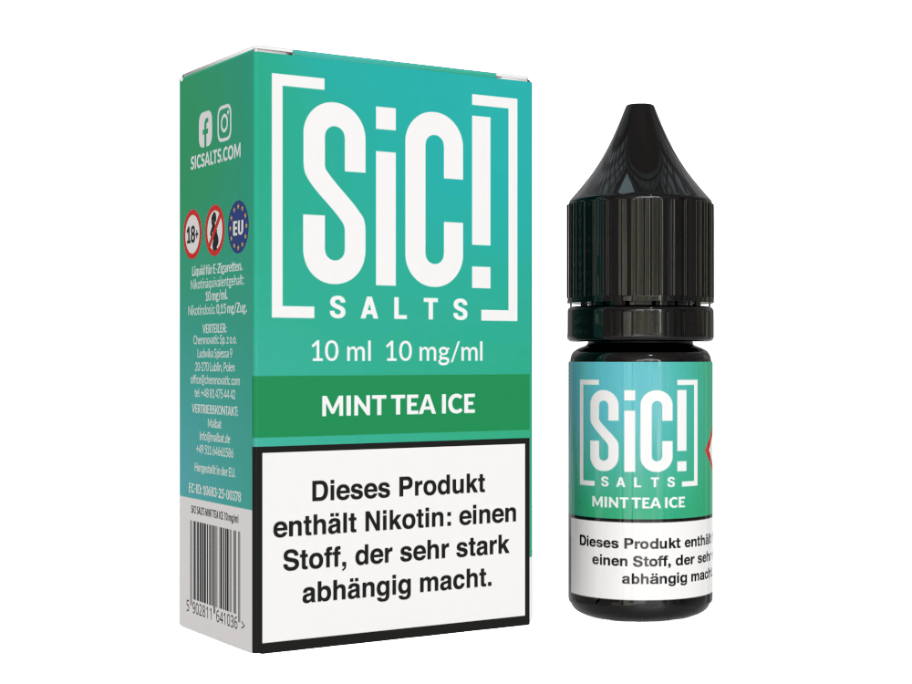 SiC! Salts - Mint Tea Ice - 10ml Fertigliquid (Nikotinsalz)
