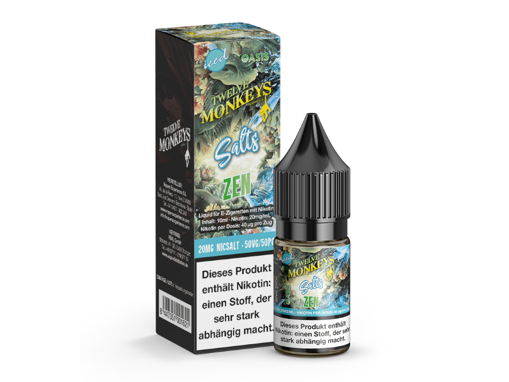 Twelve Monkeys - Iced - Zen - 10ml Fertigliquid (Nikotinsalz)