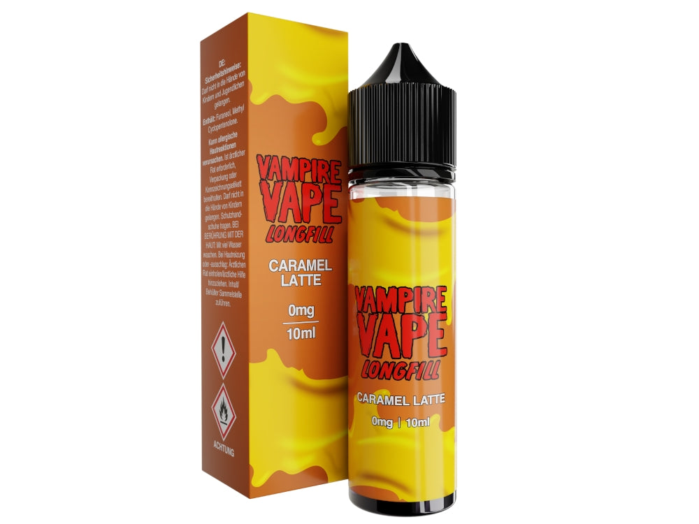 Vampire Vape - Dessert Collection - Caramel Latte - 10ml Longfill Aroma (60ml Flasche)