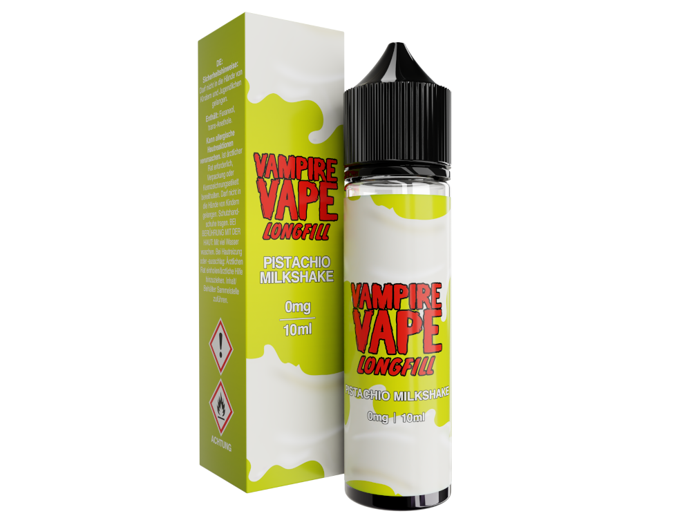 Vampire Vape - Dessert Collection - Pistachio Milkshake - 10ml Longfill Aroma (60ml Flasche)