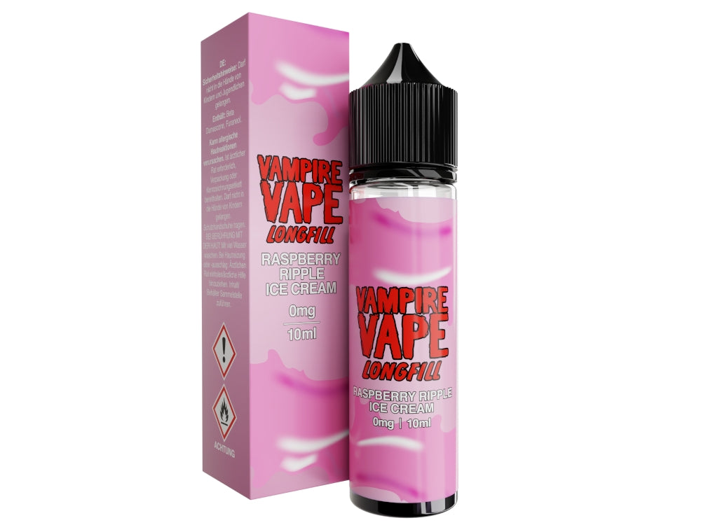 Vampire Vape - Dessert Collection - Raspberry Ripple Ice Cream - 10ml Longfill Aroma (60ml Flasche)