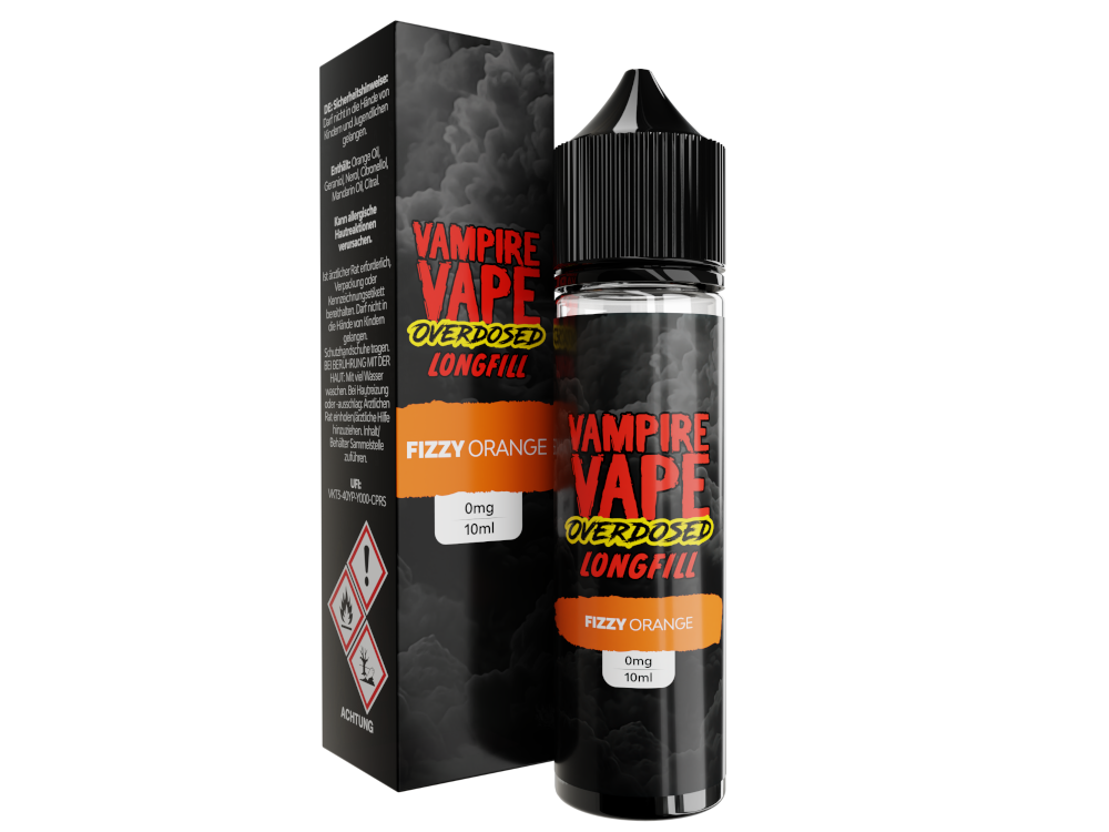 Vampire Vape - Overdosed - Fizzy Orange - Longfill Aroma 10ml (60ml Flasche)