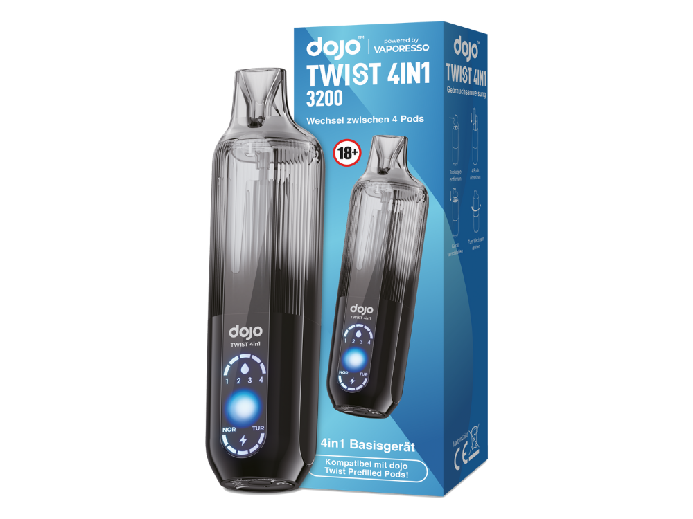 Vaporesso - Dojo - Twist 4in1 - 950mAh Akku (für Prefilled Pods)
