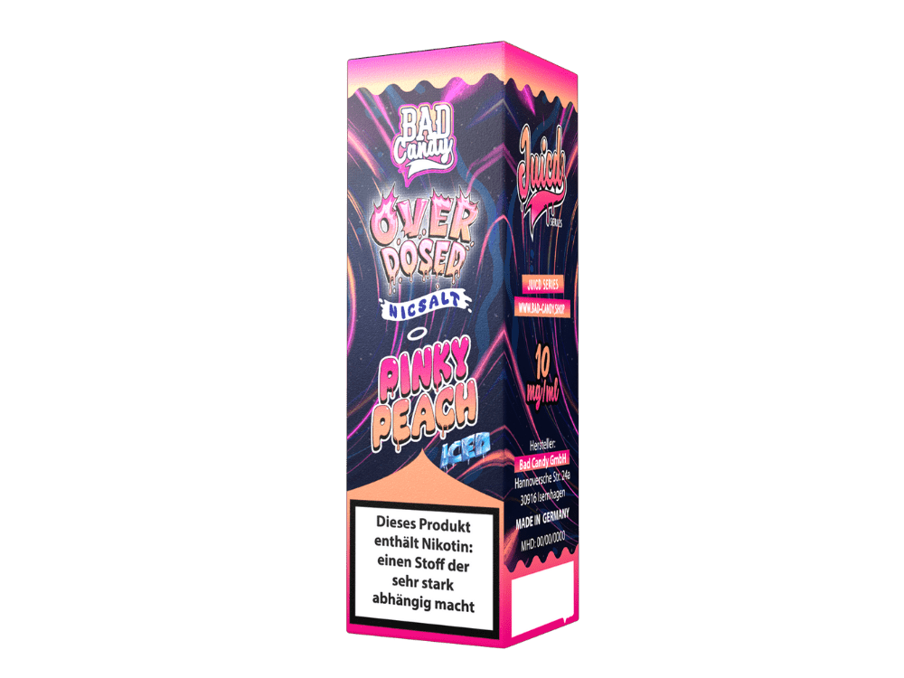 Bad Candy Liquids - Juicd - Pinky Peach - 10ml Fertigliquid (Nikotinsalz) - Pinky Peach 1er Packung 10 mg/ml - Vapes4you