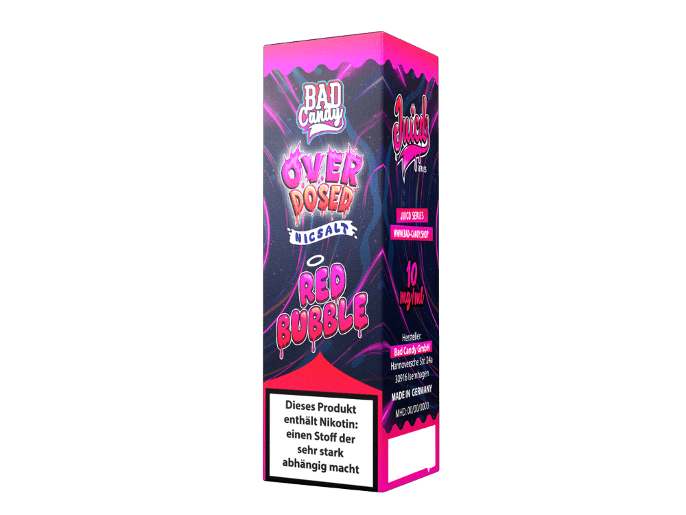 Bad Candy Liquids - Juicd - Red Bubble - 10ml Fertigliquid (Nikotinsalz) - Red Bubble 1er Packung 10 mg/ml - Vapes4you