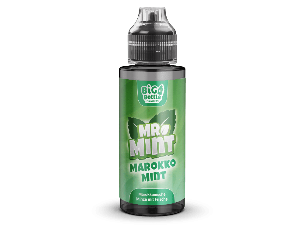 Big Bottle - Mr.Mint - Marokko Mint - Longfill Aroma 10ml (120ml Flasche) - Marokko Mint 1er Packung - Vapes4you