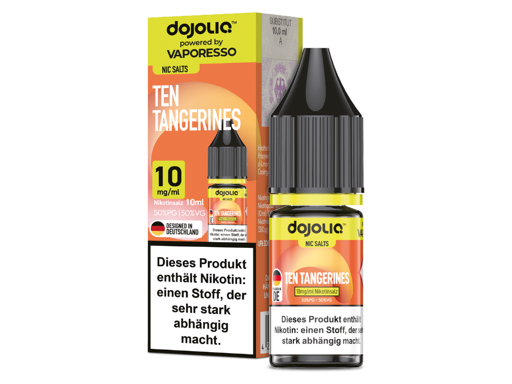 Dojoliq - Ten Tangerines - 10ml Fertigliquid (Nikotinsalz) - Ten Tangerines 1er Packung 10 mg/ml - Vapes4you