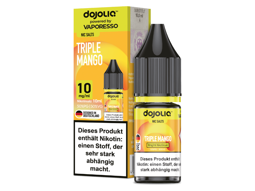 Dojoliq - Triple Mango - 10ml Fertigliquid (Nikotinsalz) - Triple Mango 1er Packung 10 mg/ml - Vapes4you