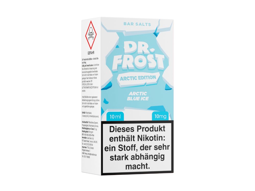 Dr. Frost - Arctic Edition - Arctic Blue Ice - 10ml Fertigliquid (Nikotinsalz) - Arctic Blue Ice 1er Packung 10 mg/ml - Vapes4you
