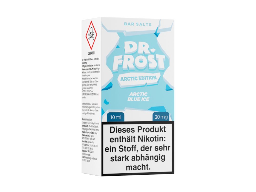 Dr. Frost - Arctic Edition - Arctic Blue Ice - 10ml Fertigliquid (Nikotinsalz) - Arctic Blue Ice 1er Packung 20 mg/ml - Vapes4you