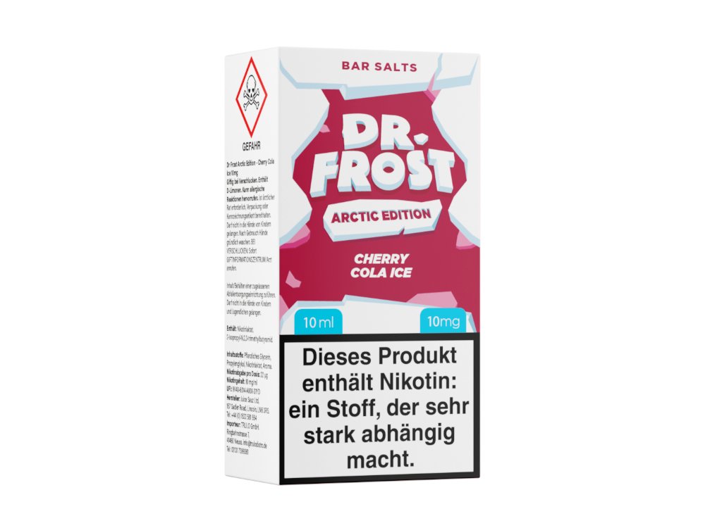 Dr. Frost - Arctic Edition - Cherry Cola Ice - 10ml Fertigliquid (Nikotinsalz) - Cherry Cola Ice 1er Packung 10 mg/ml - Vapes4you