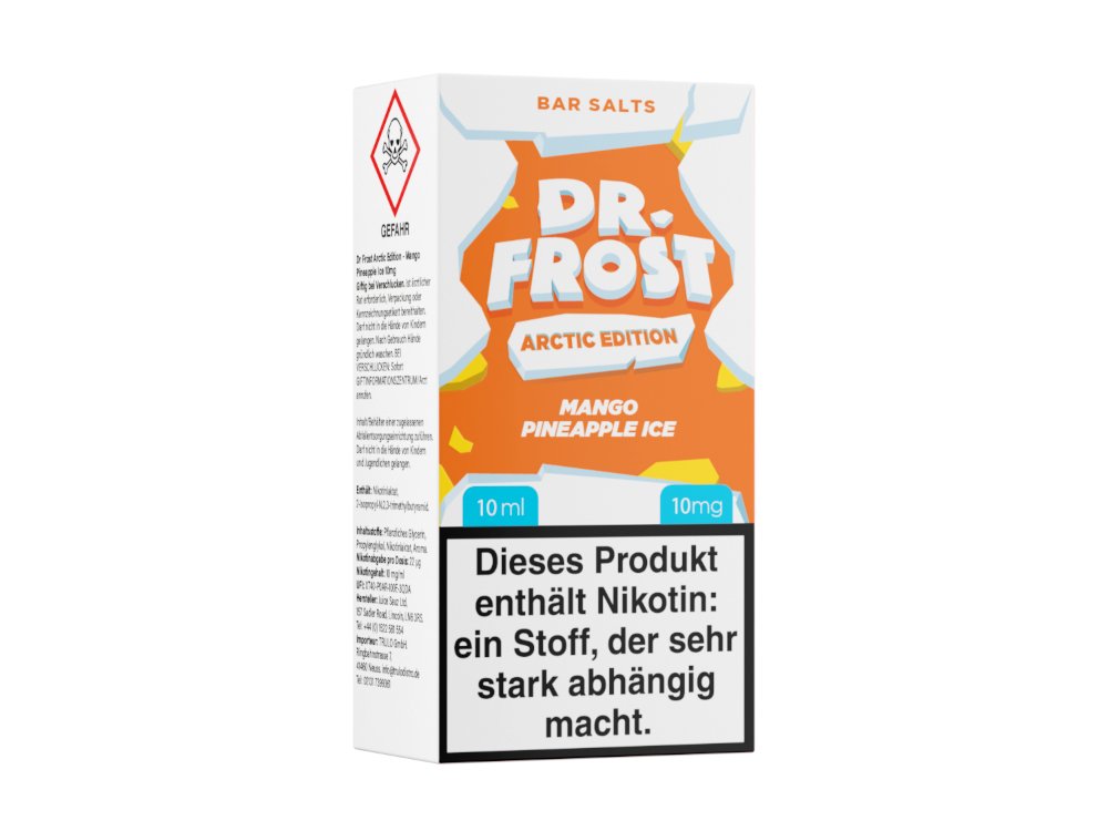 Dr. Frost - Arctic Edition - Mango Pineapple Ice - 10ml Fertigliquid (Nikotinsalz) - Mango Pineapple Ice 1er Packung 10 mg/ml - Vapes4you