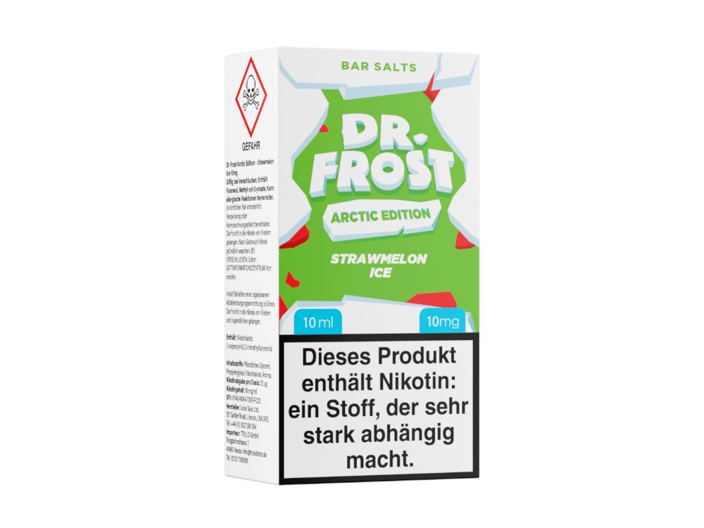 Dr. Frost - Arctic Edition - Strawmelon Ice - 10ml Fertigliquid (Nikotinsalz) - Strawmelon Ice 1er Packung 10 mg/ml - Vapes4you