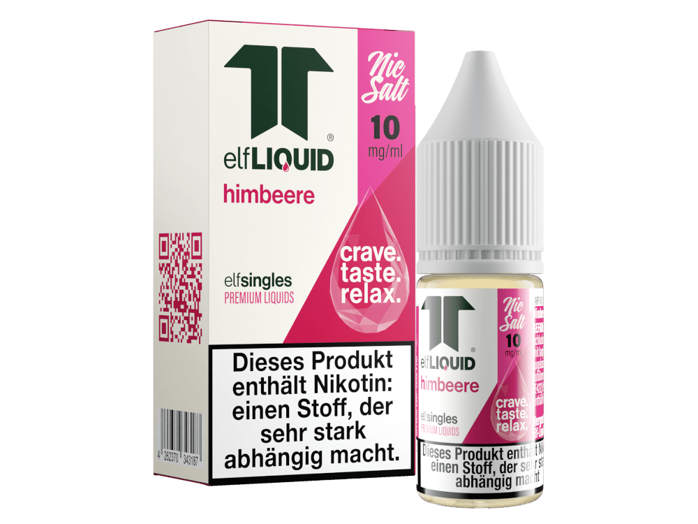 Elf - Liquid - Single - Himbeere - 10ml Fertigliquid (Nikotinsalz) - Himbeere 1er Packung 10 mg/ml - Vapes4you