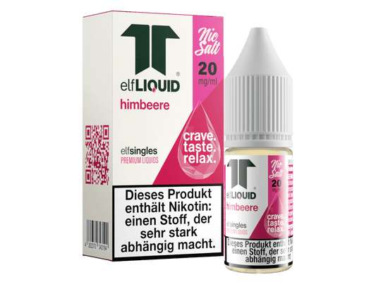 Elf - Liquid - Single - Himbeere - 10ml Fertigliquid (Nikotinsalz) - Himbeere 1er Packung 20 mg/ml - Vapes4you