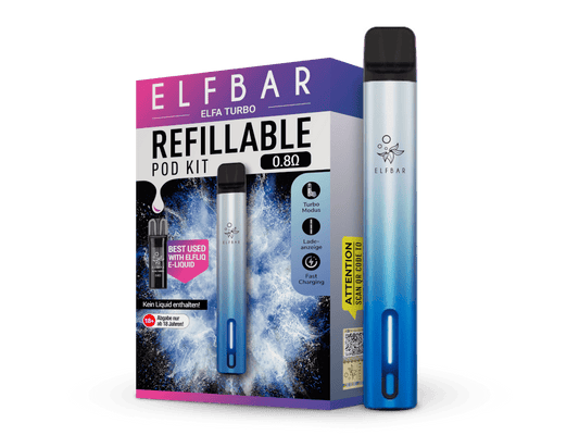 Elfbar - Elfa Turbo - E - Zigaretten Set - aurora - schwarz 1er Packung - Vapes4you
