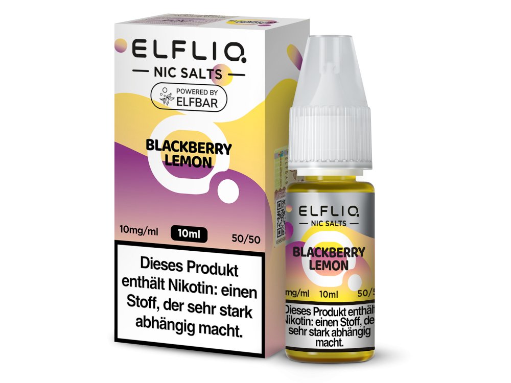 ELFLIQ - Blackberry Lemon - 10ml Fertigliquid (Nikotinsalz) - 1er Packung 10 mg/ml - Vapes4you