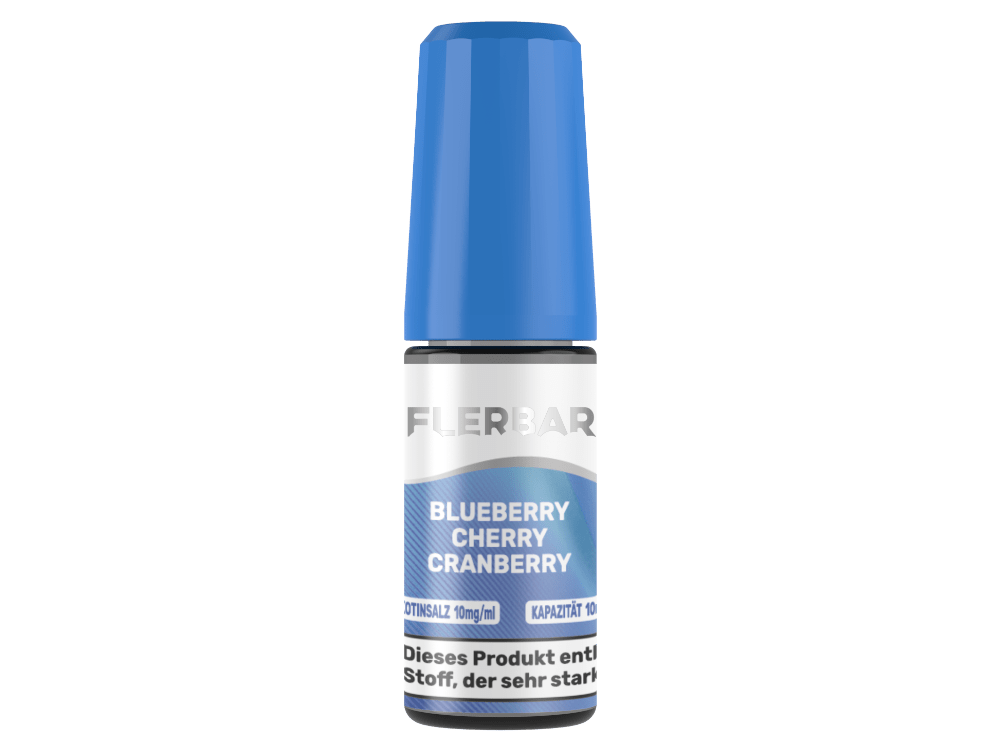 Flerbar Liquid - Blueberry Cherry Cranberry - 10ml Fertigliquid (Nikotinsalz) - Blueberry Cherry Cranberry 1er Packung 10 mg/ml - Vapes4you
