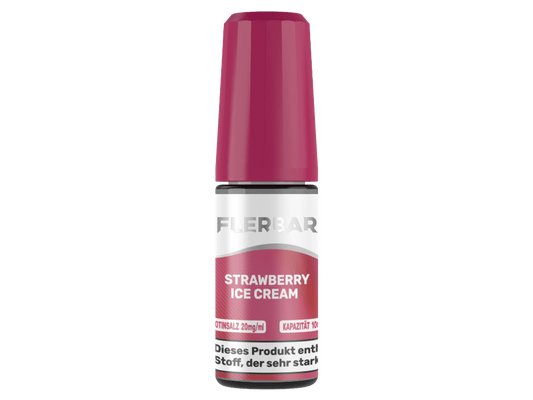 Flerbar Liquid - Strawberry Ice Cream - 10ml Fertigliquid (Nikotinsalz) - Strawberry Ice Cream 1er Packung 20 mg/ml - Vapes4you