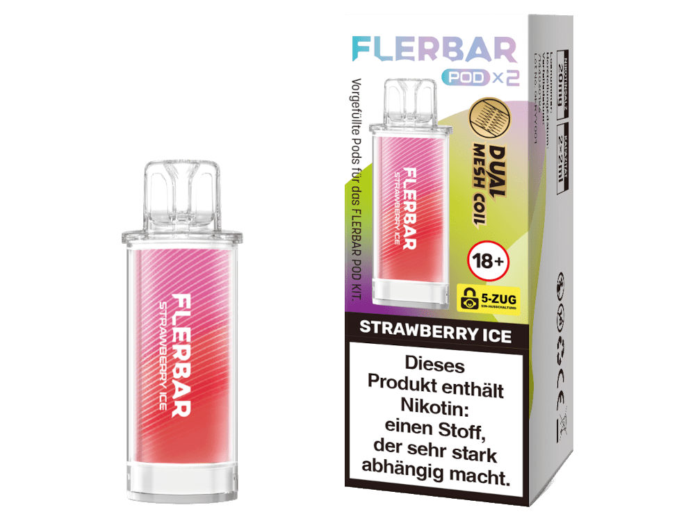 Flerbar - POD - 2ml Prefilled Pods (2 Stück) - Apple Ice 1er Packung - Vapes4you