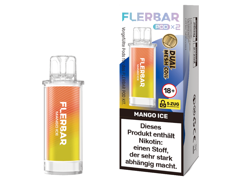 Flerbar - POD - 2ml Prefilled Pods (2 Stück) - Apple Ice 1er Packung - Vapes4you